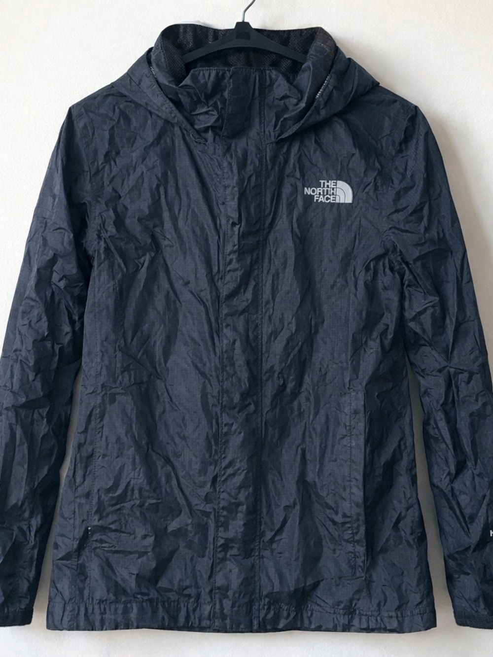 The North Face Black Hooded Windbreaker Jacket